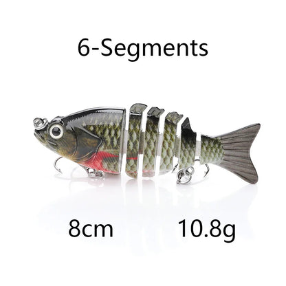 Hoge swimbait 8–10 cm - Langzaam Zinkend