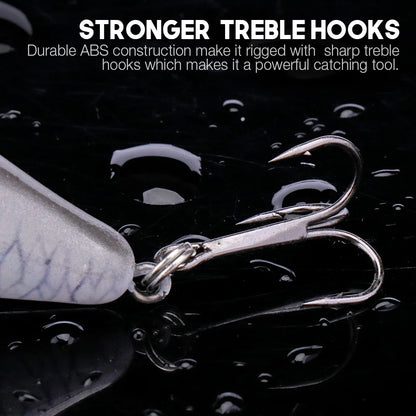 Drijvende plug (verschillende maten), vooral goed voor kleinere roofvis!