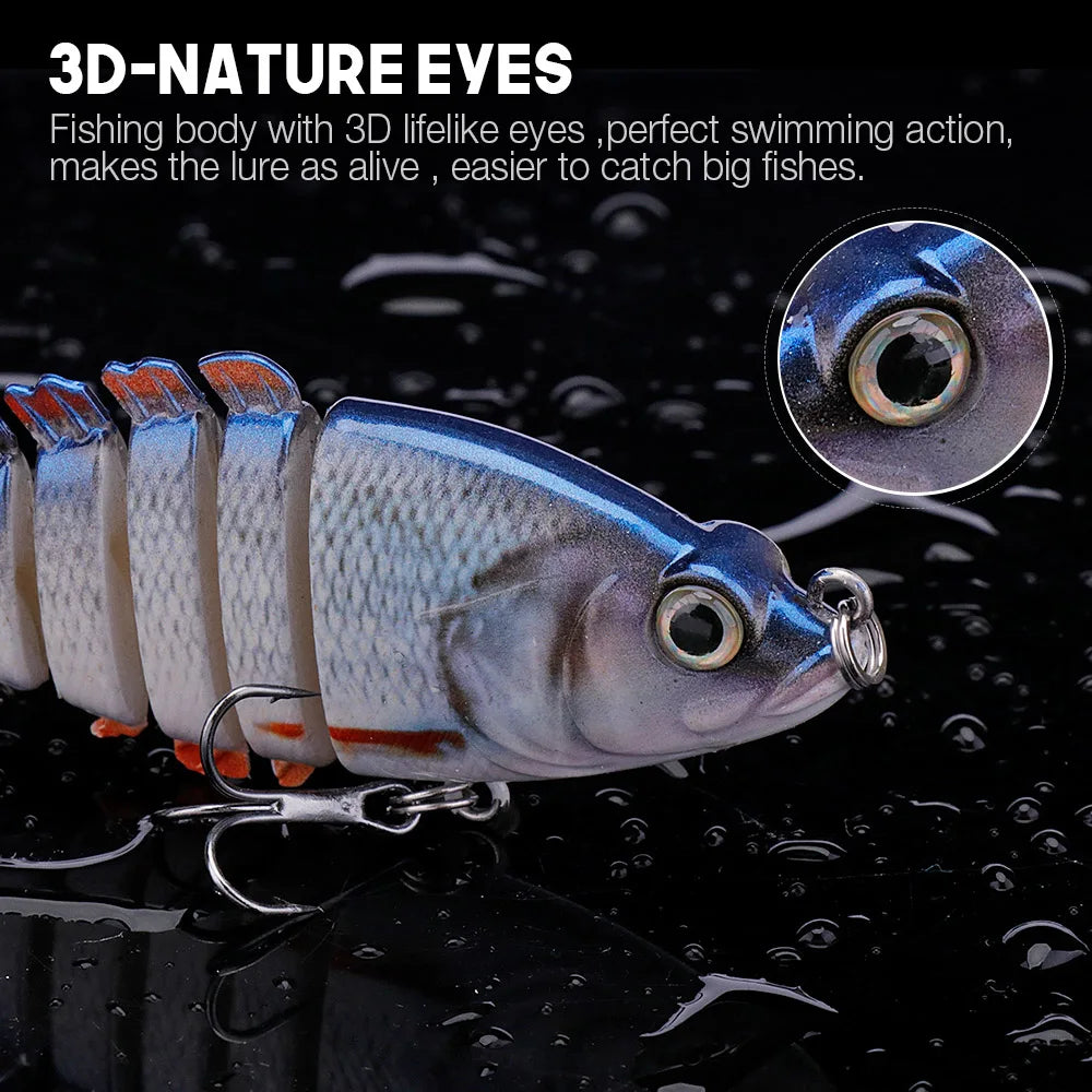 Hoge swimbait 8–10 cm - Langzaam Zinkend