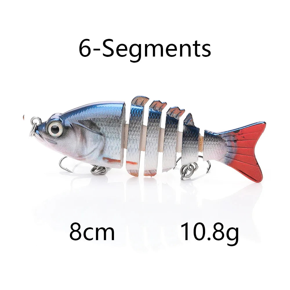Hoge swimbait 8–10 cm - Langzaam Zinkend