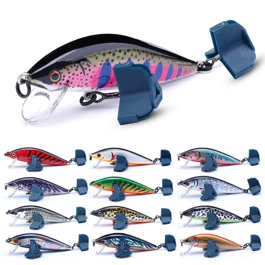 Zinkende plug 7 cm en 10 gram, max 1,5m diep - goed voor kleinere roofvis!