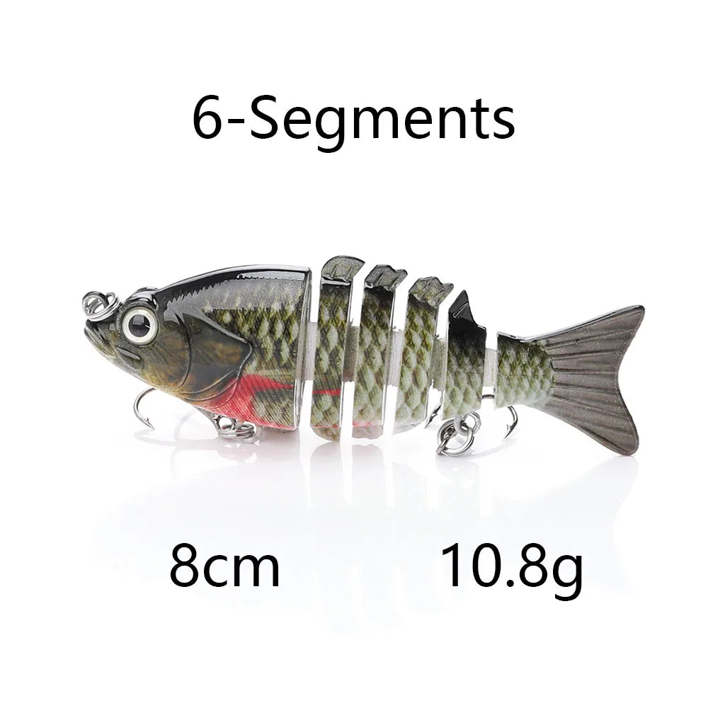 Hoge swimbait 8–10 cm - Langzaam Zinkend