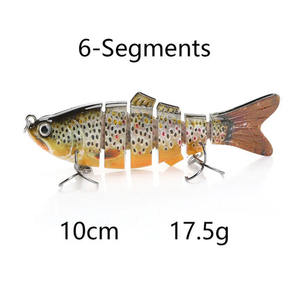 Hoge swimbait 8–10 cm - Langzaam Zinkend